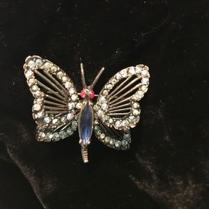 Vintage Weiss Butterfly pin brooch, designer